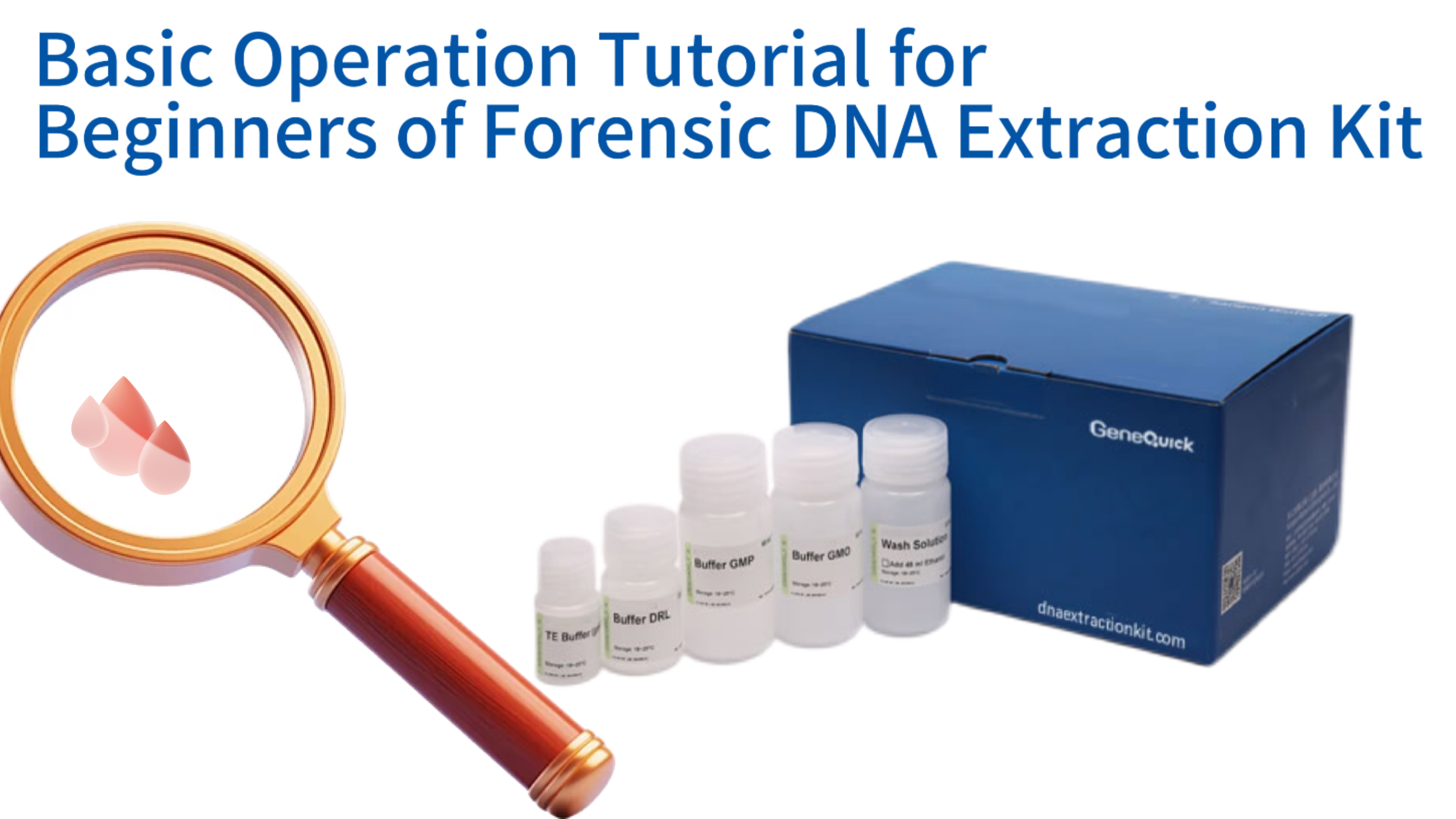 Basic Operation Tutorial for Beginners of Forensic DNA Extraction Kit